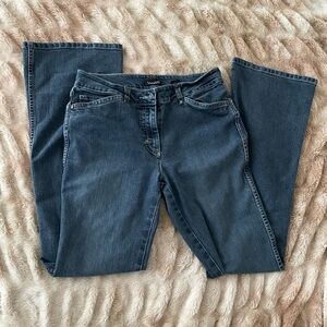 Tahari Dark Blue Straight Leg Jeans